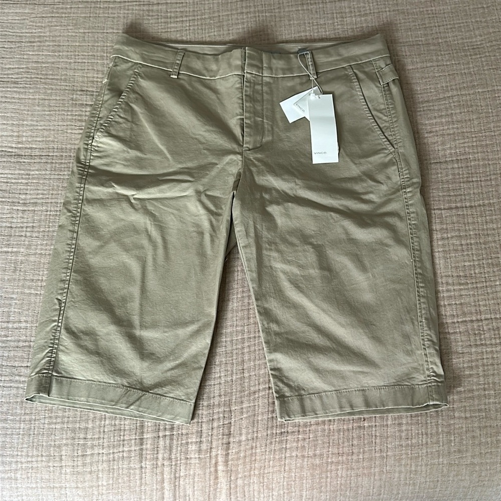 VINCE Khaki Long Shorts